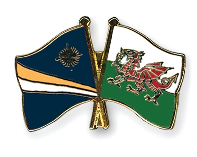 Fahnen Pins Marshallinseln Wales