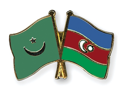 Fahnen Pins Mauretanien Aserbaidschan