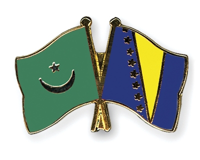 Fahnen Pins Mauretanien Bosnien-und-Herzegowina