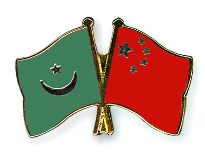 Fahnen Pins Mauretanien China