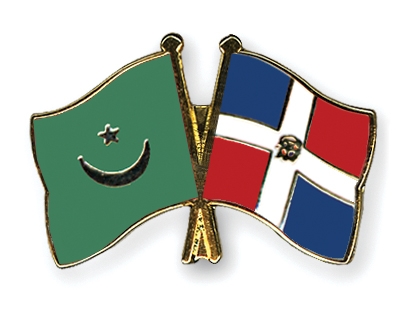 Fahnen Pins Mauretanien Dominikanische-Republik