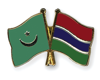 Fahnen Pins Mauretanien Gambia