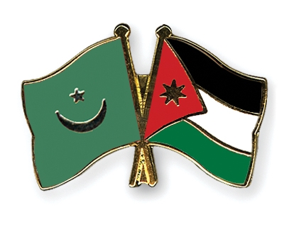 Fahnen Pins Mauretanien Jordanien