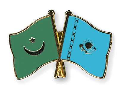 Fahnen Pins Mauretanien Kasachstan