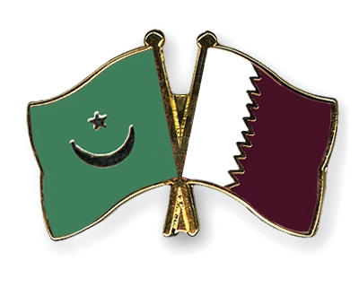 Fahnen Pins Mauretanien Katar