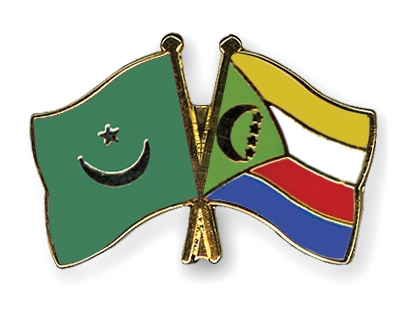 Fahnen Pins Mauretanien Komoren