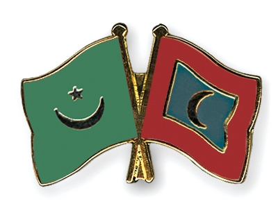 Fahnen Pins Mauretanien Malediven