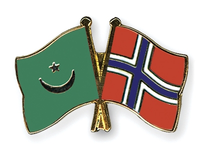 Fahnen Pins Mauretanien Norwegen