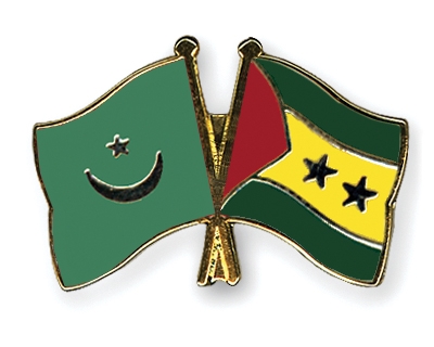 Fahnen Pins Mauretanien Sao-Tome-und-Principe
