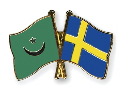 Fahnen Pins Mauretanien Schweden