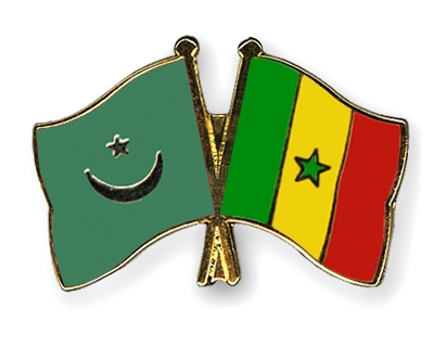 Fahnen Pins Mauretanien Senegal