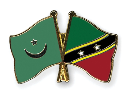 Fahnen Pins Mauretanien St-Kitts-und-Nevis