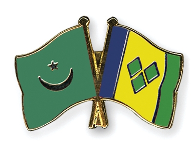 Fahnen Pins Mauretanien St-Vincent-und-die-Grenadinen
