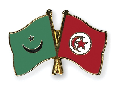 Fahnen Pins Mauretanien Tunesien