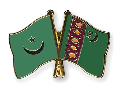Fahnen Pins Mauretanien Turkmenistan