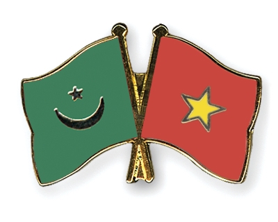 Fahnen Pins Mauretanien Vietnam