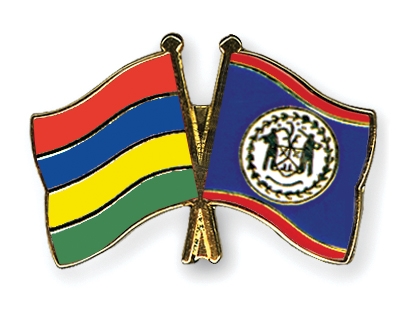 Fahnen Pins Mauritius Belize