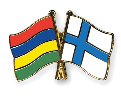 Fahnen Pins Mauritius Finnland