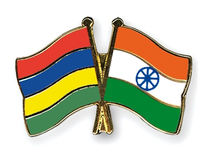 Fahnen Pins Mauritius Indien