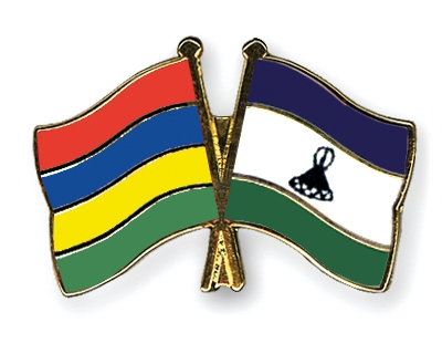 Fahnen Pins Mauritius Lesotho