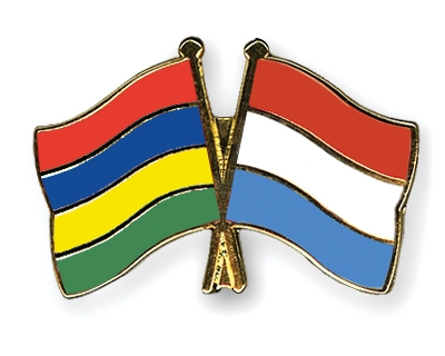 Fahnen Pins Mauritius Luxemburg