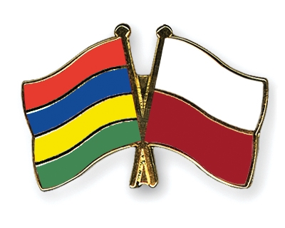 Fahnen Pins Mauritius Polen