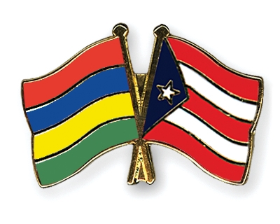 Fahnen Pins Mauritius Puerto-Rico