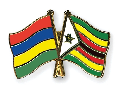 Fahnen Pins Mauritius Simbabwe