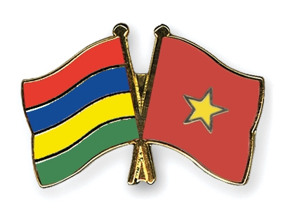 Fahnen Pins Mauritius Vietnam