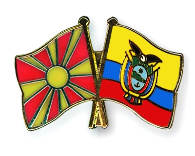 Fahnen Pins Mazedonien Ecuador