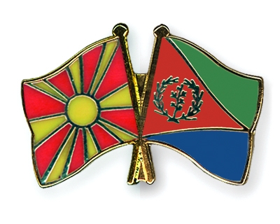 Fahnen Pins Mazedonien Eritrea