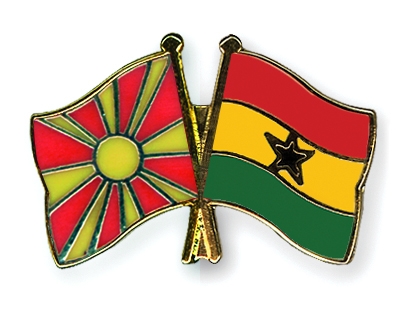 Fahnen Pins Mazedonien Ghana