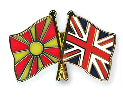 Fahnen Pins Mazedonien Grossbritannien