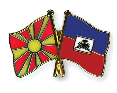 Fahnen Pins Mazedonien Haiti