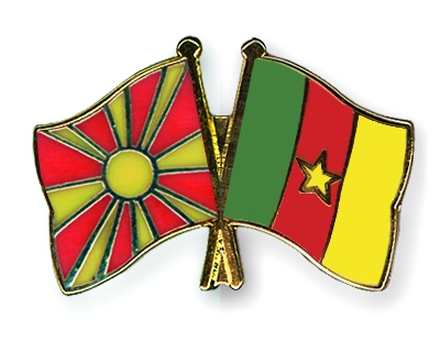 Fahnen Pins Mazedonien Kamerun