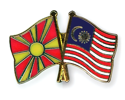 Fahnen Pins Mazedonien Malaysia