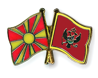 Fahnen Pins Mazedonien Montenegro