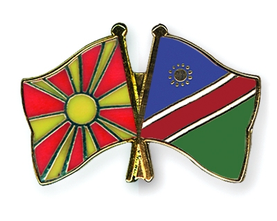 Fahnen Pins Mazedonien Namibia