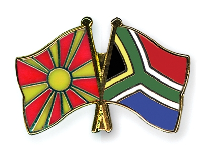 Fahnen Pins Mazedonien Sdafrika