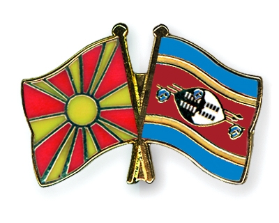 Fahnen Pins Mazedonien Swasiland