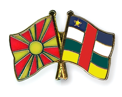 Fahnen Pins Mazedonien Zentralafrikanische-Republik