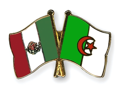 Fahnen Pins Mexiko Algerien
