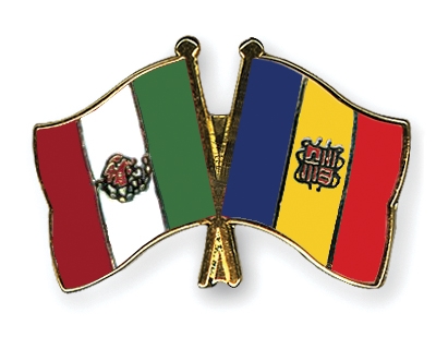 Fahnen Pins Mexiko Andorra