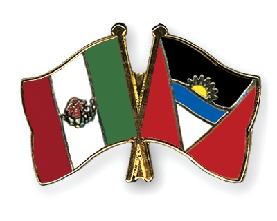 Fahnen Pins Mexiko Antigua-und-Barbuda