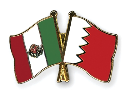Fahnen Pins Mexiko Bahrain