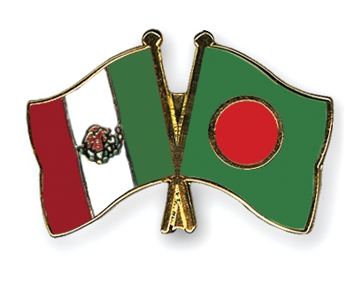 Fahnen Pins Mexiko Bangladesch