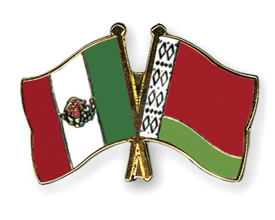 Fahnen Pins Mexiko Belarus
