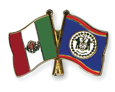 Fahnen Pins Mexiko Belize