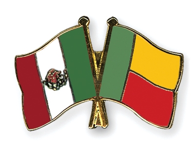 Fahnen Pins Mexiko Benin