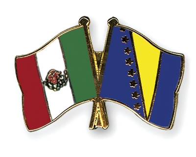Fahnen Pins Mexiko Bosnien-und-Herzegowina